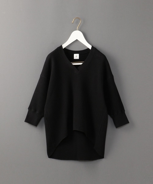 <6(ROKU)>THERMAL V NECK 6SLEEVE 2/發熱半袖V領上衣