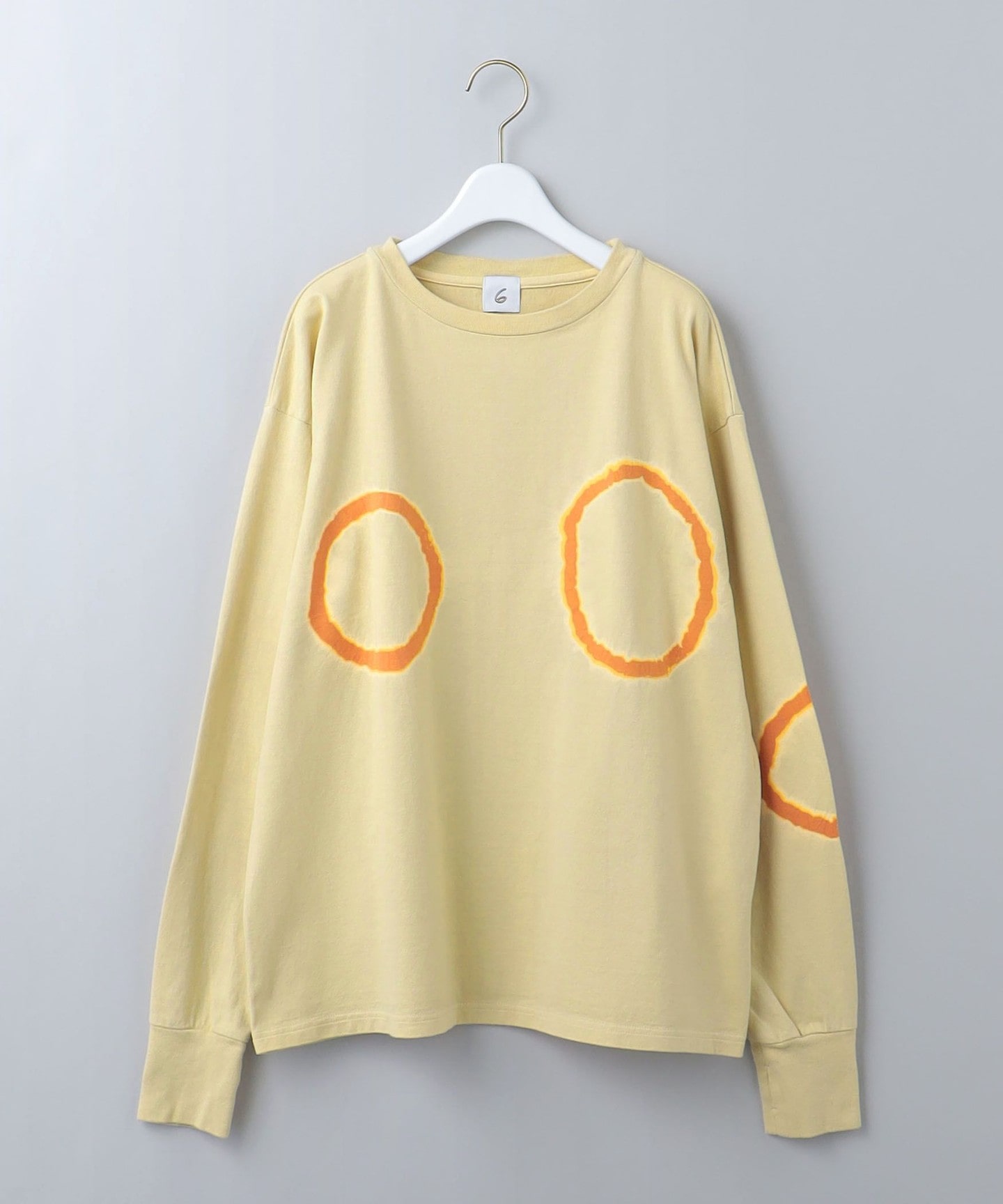 6(ROKU)＞COTTON DYED LONG SLEEVE T-SHIRT/T襯衫日本製｜outlet 6