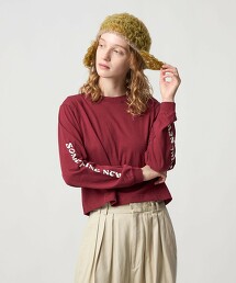 <6(ROKU)>SOMEHTING NEW 長袖T恤