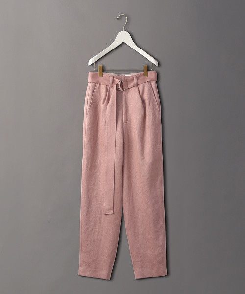 <6(ROKU)>HEAVY LINEN PANTS/長褲