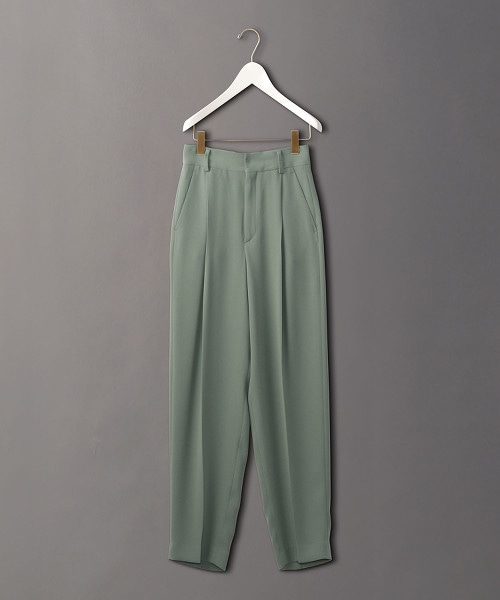<6(ROKU)>GEORGETTE TUCK PANTS/長褲