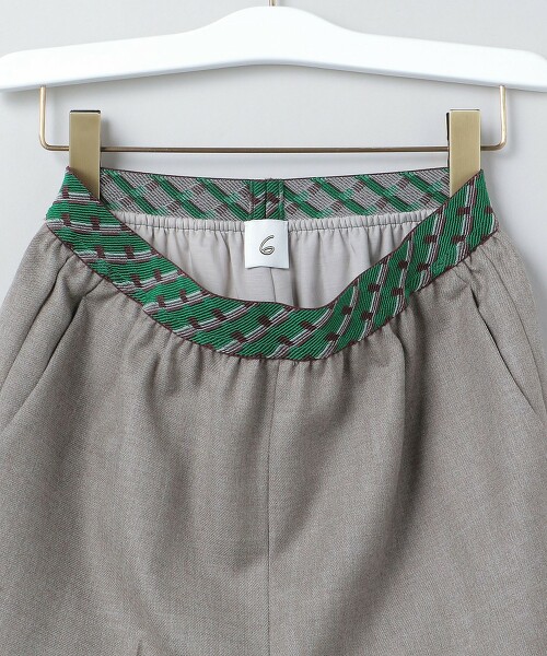 憧れの ROKU JACQUARD PANTS GOMU - カジュアルパンツ