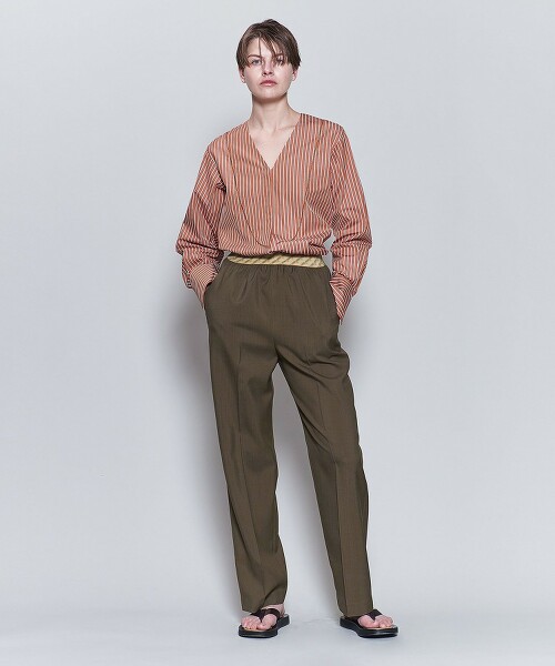 6(ROKU)>JACQUARD GOMU PANTS 2022SS/褲子日本製|6|官方購物-UNITED