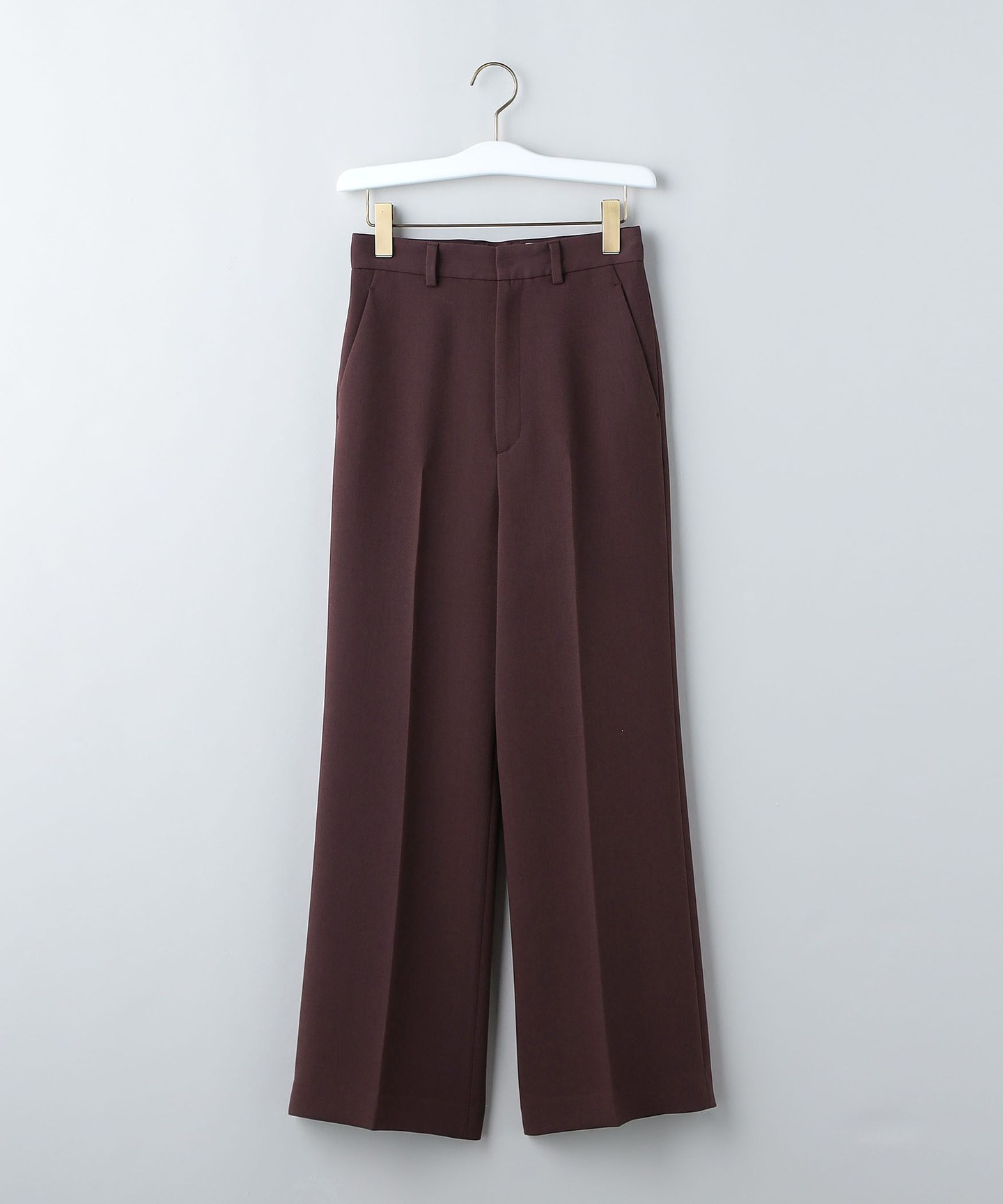 6(ROKU)＞POLYESTER RAYON BOOTCUT PANTS-