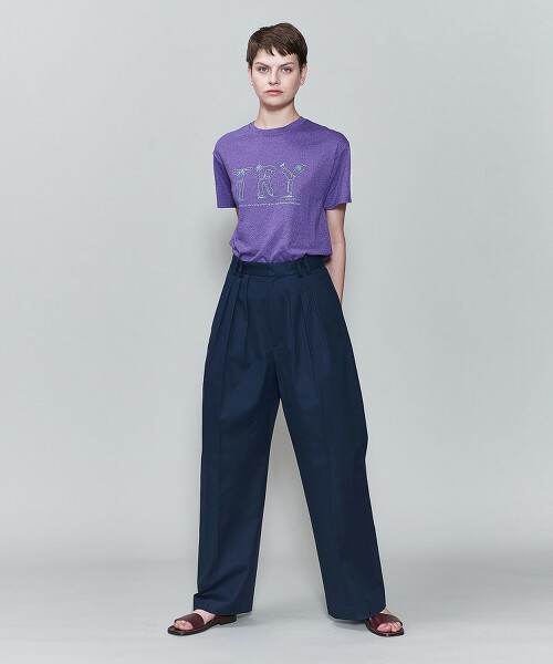 ＜6(ROKU)＞TUCK PANTS/褲子 日本製