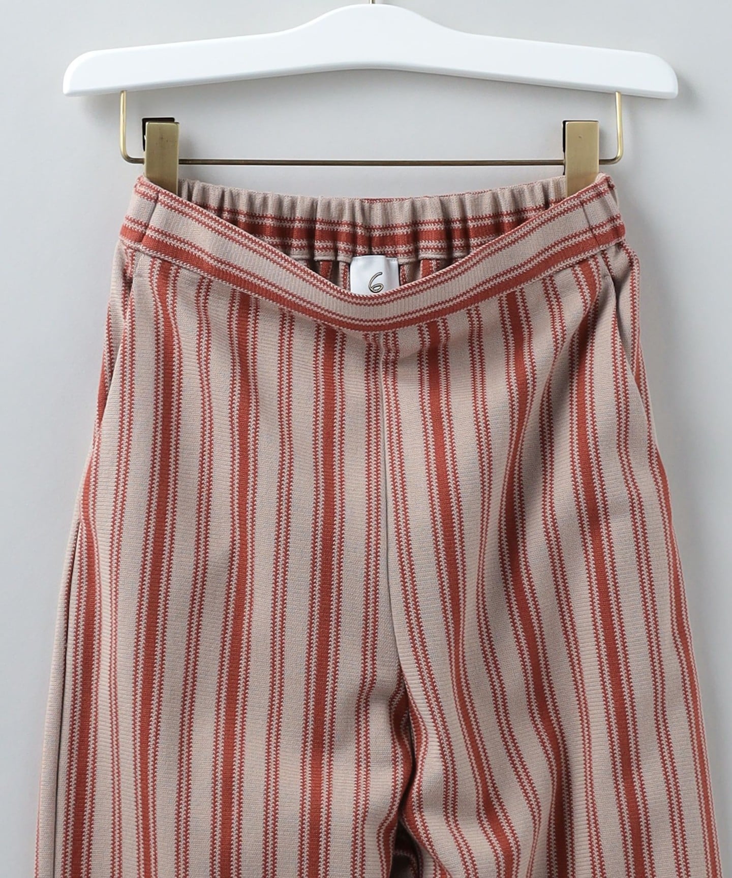 6(ROKU)＞COTTON STRIPE GOME PANTS/褲子日本製｜outlet BEAUTY