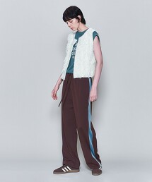 ＜6(ROKU)＞天鵝絨線條長褲 日本製