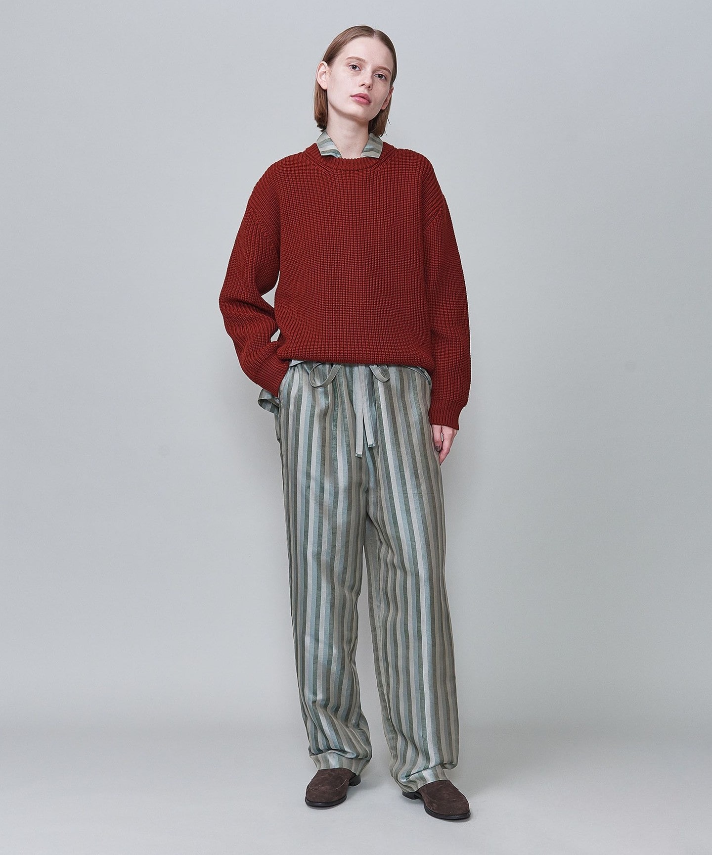 6(ROKU)＞CUPRA STRIPE PANTS/褲子日本製｜6｜UNITED ARROWS LTD. 官方