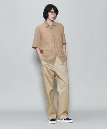 ＜6(ROKU)＞微透膚短袖襯衫 日本製