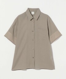 ＜6(ROKU)＞透膚短袖襯衫 日本製