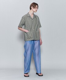 ＜6(ROKU)＞COTTON BATIK MOTIF SHIRT/圖騰短袖襯衫 日本製