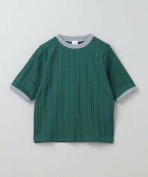 ＜6(ROKU)＞不規則羅紋T恤 日本製