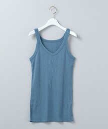 ＜6(ROKU)＞RIB CAMISOLE/吊帶衫 日本製 OUTLET商品