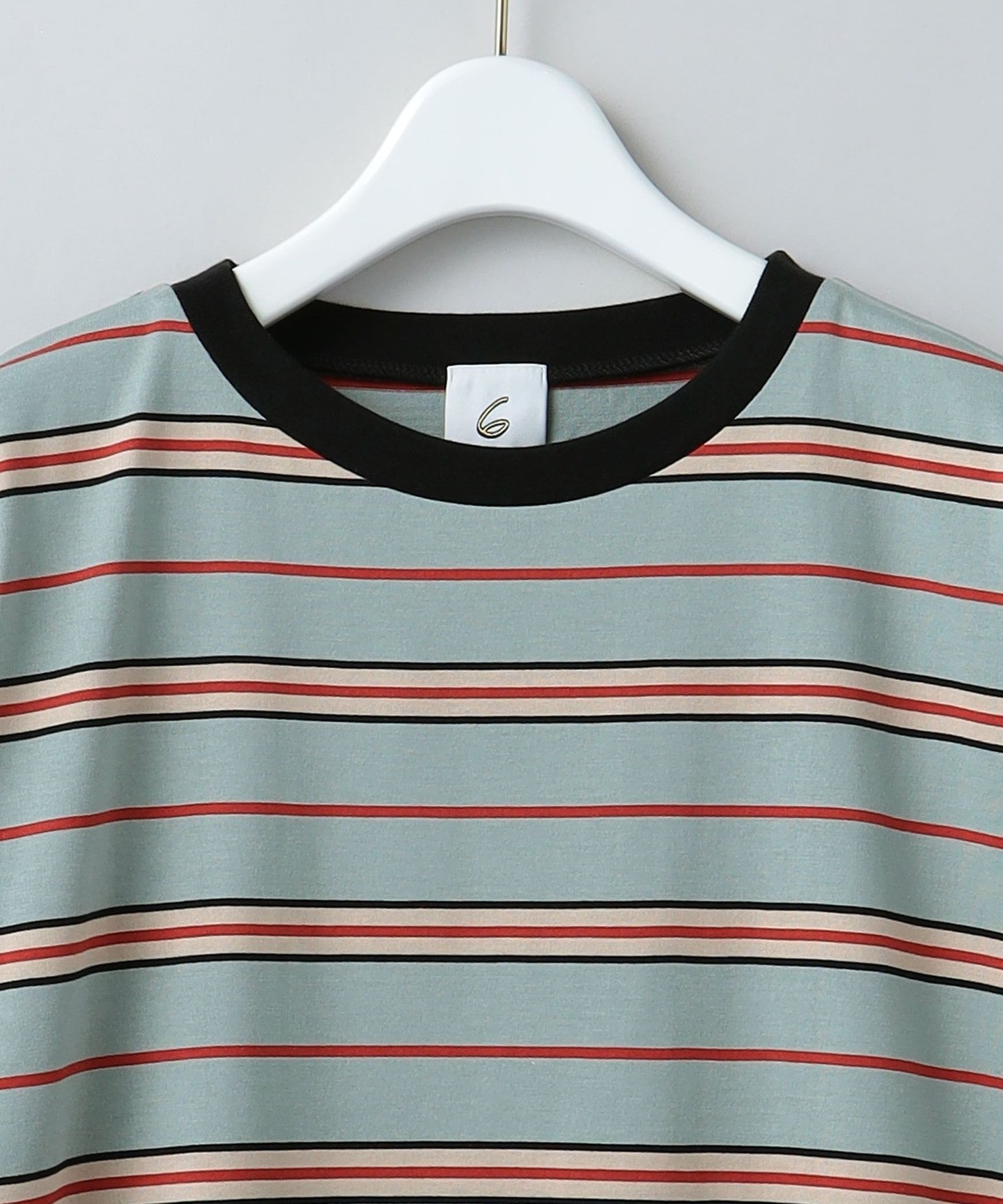 6(ROKU)＞COTTON MULTI BORDER T-SHIRT 2022SS/T恤日本製｜outlet BEAUTY &  YOUTH｜UNITED ARROWS LTD. 官方購物網站