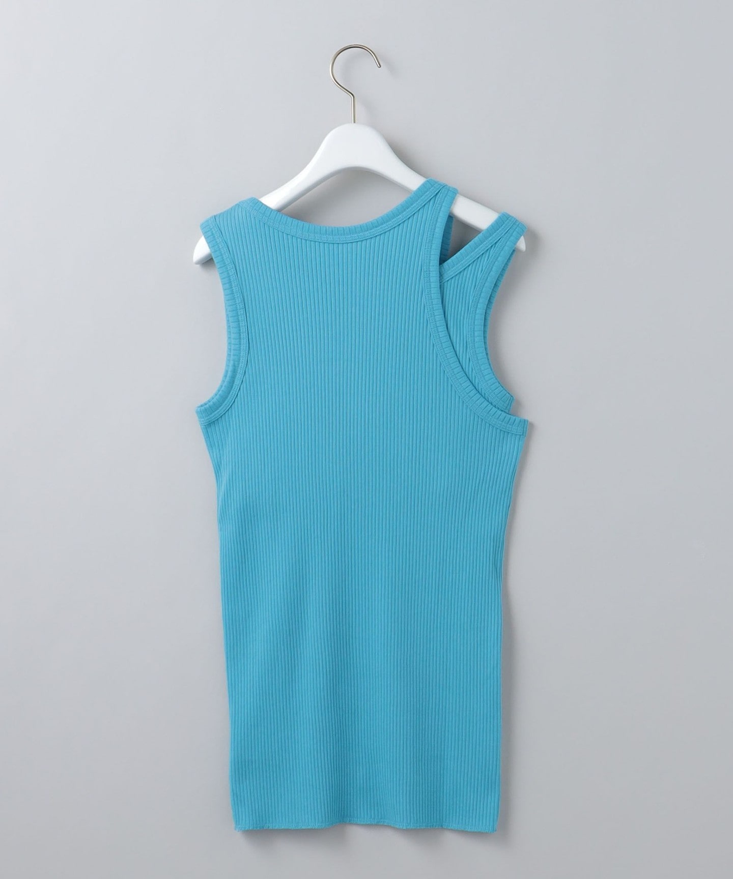 6(ROKU)＞COTTON RIB ASYMMETRY TANK TOP/T恤日本製｜outlet BEAUTY