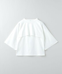 ＜6(ROKU)＞棉質無袖披肩T恤 日本製