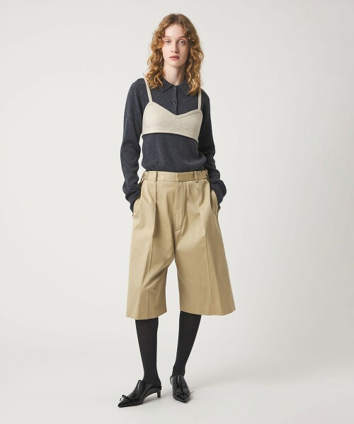 ＜6(ROKU)＞混喀什米爾羊毛bra造型針織背心