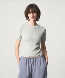 ＜6(ROKU)＞Picot 短袖針織