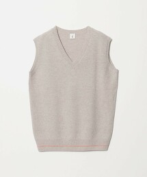 ＜6(ROKU)＞羊毛羊駝毛尼龍針織背心