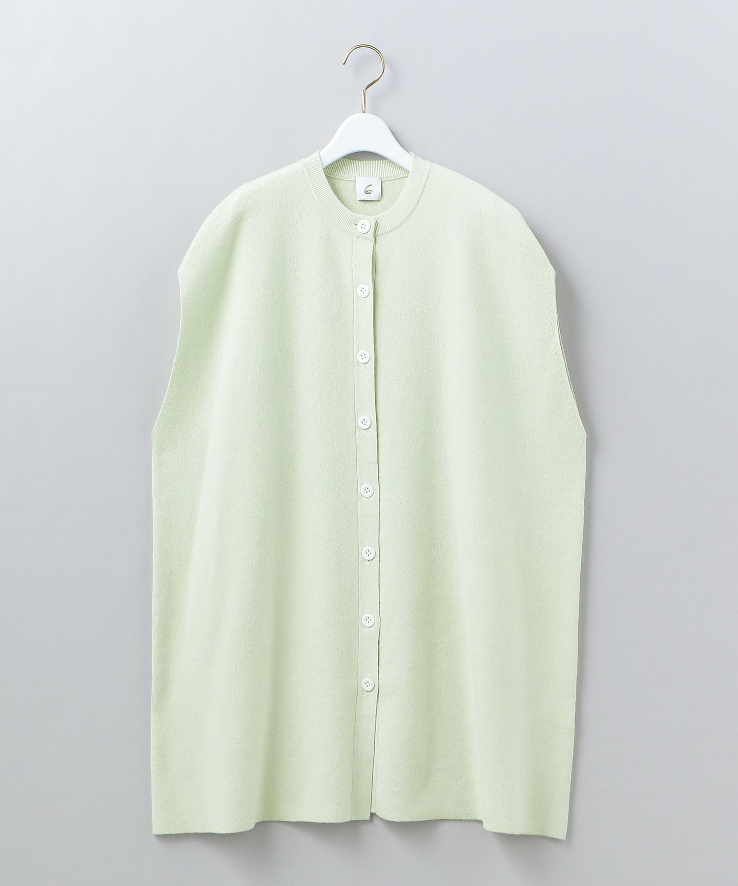 6(ROKU)＞COTTON WOOL KNIT PONCHO/斗篷｜outlet BEAUTY & YOUTH 
