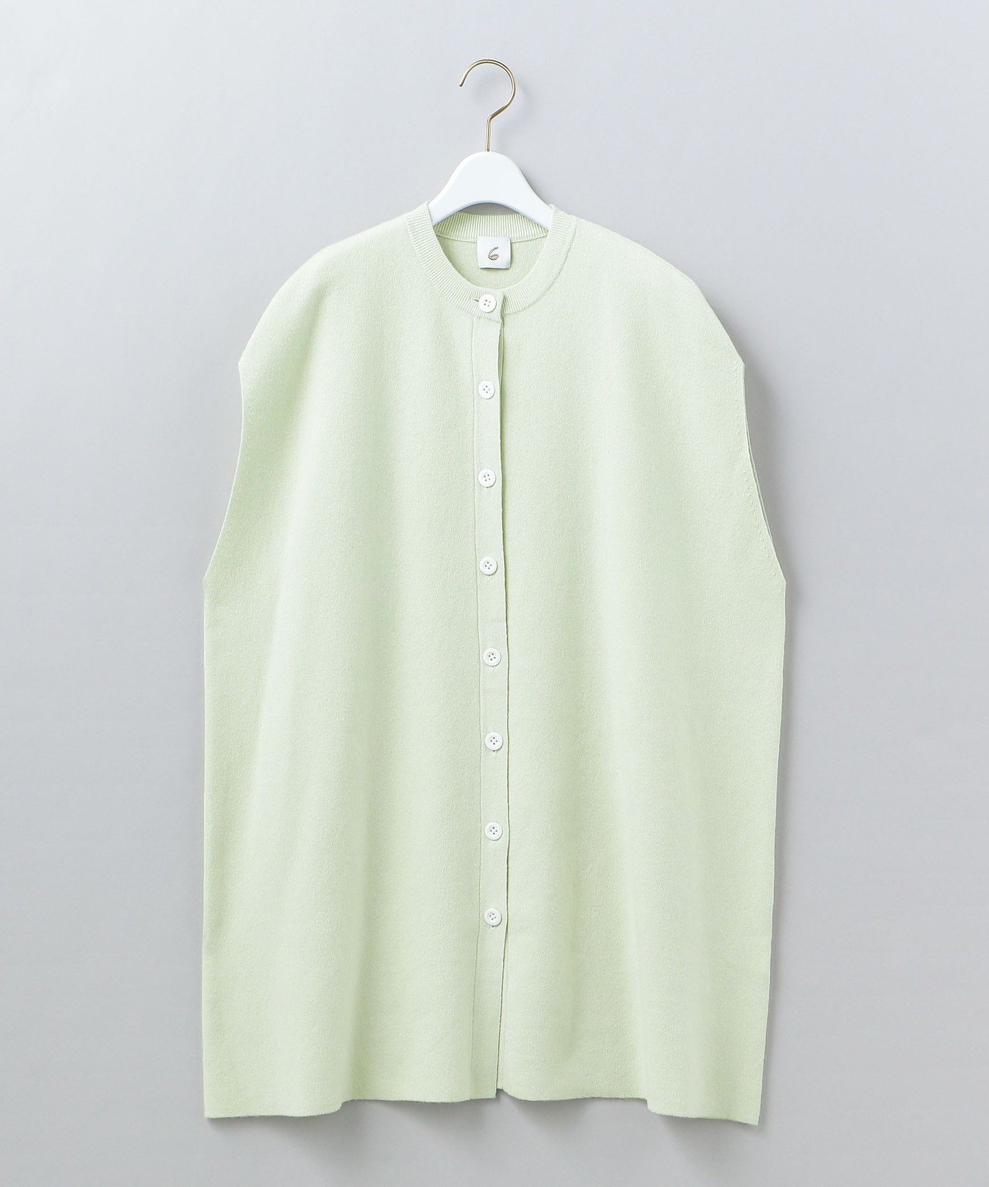 6(ROKU)＞COTTON WOOL KNIT PONCHO/斗篷｜outlet BEAUTY & YOUTH