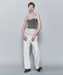 ＜6(ROKU)＞COTTON NYLON KAGI VEST/背心