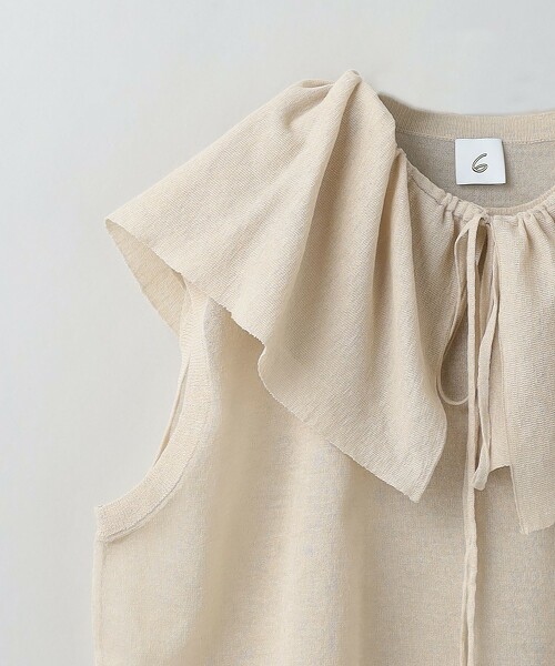 6(ROKU)＞FRILL NO SLEEVE TOP/上衣｜6｜UNITED ARROWS LTD. 官方購物網站