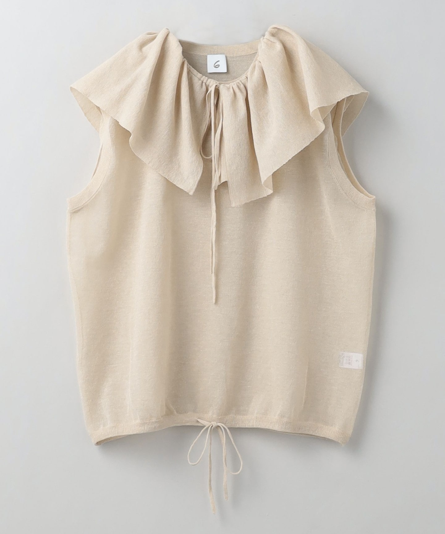 6(ROKU)＞FRILL NO SLEEVE TOP/上衣｜6｜UNITED ARROWS LTD. 官方購物網站