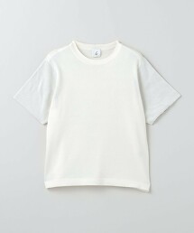 ＜6(ROKU)＞棉質配色短袖針織上衣