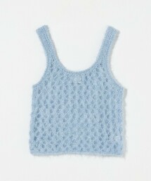 ＜6(ROKU)＞馬海毛羊毛坦克背心