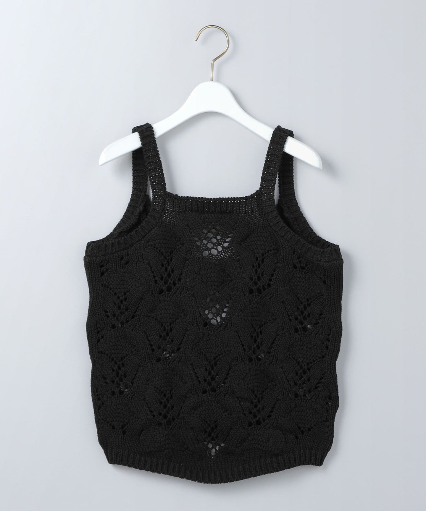 6(ROKU)＞LILY YARN SUKASHI KNIT CAMISOLE/吊帶衫日本製｜6｜UNITED