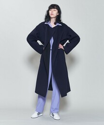 ＜6(ROKU)＞REVERSIBLE SEWING NO COLLAR COAT/大衣