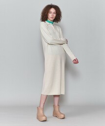 ＜6(ROKU)＞COLLAR KNIT DRESS/洋裝