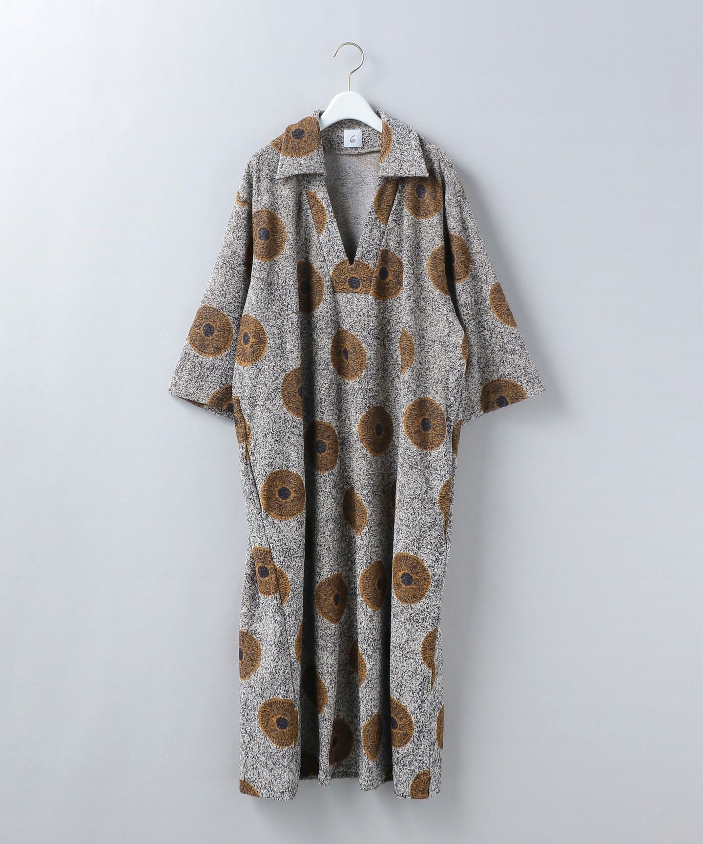 6(ROKU)＞BATIK RRINT PILE DRESS/洋裝日本製｜outlet BEAUTY & YOUTH