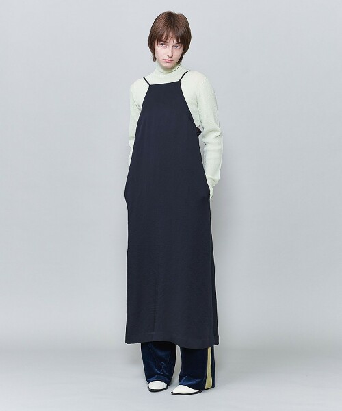 ＜6(ROKU)＞SATIN DRESS/洋裝 日本製