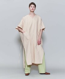 ＜6(ROKU)＞COTTON ASA RAYON BIG DRESS/洋裝 日本製