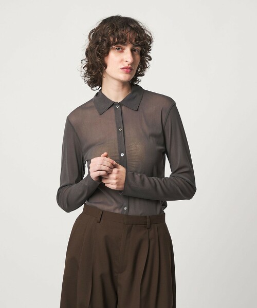 ＜6(ROKU)＞尼龍薄紗襯衫 26SS 日本製