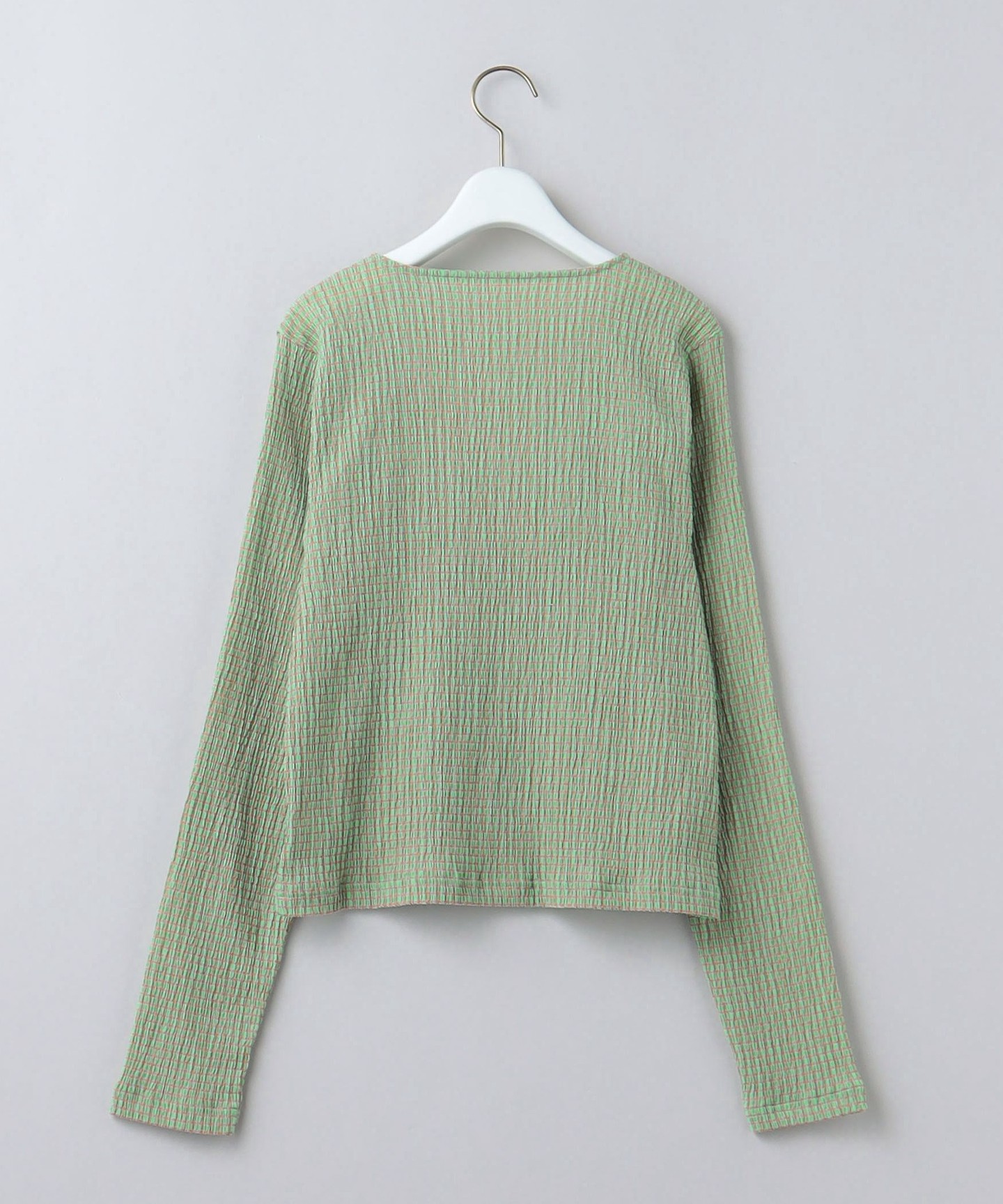 6(ROKU)＞SHIRRING CURVE CARDIGAN/對襟外套｜6｜UNITED ARROWS LTD