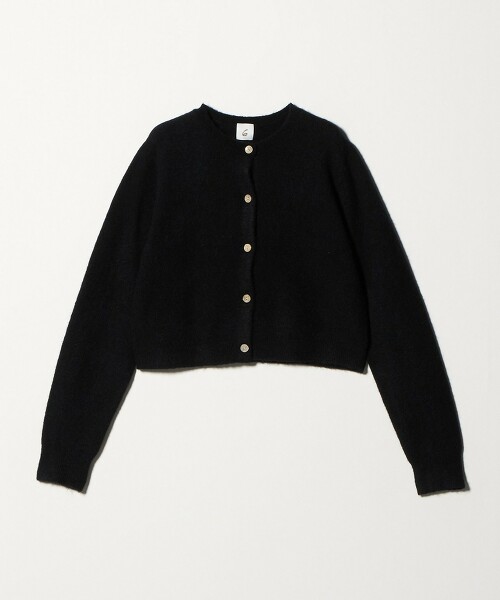 ＜6(ROKU)＞羊駝羊毛尼龍開襟衫