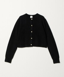 ＜6(ROKU)＞羊駝羊毛尼龍開襟衫