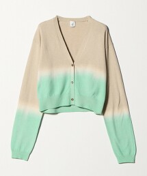 ＜6(ROKU)＞混羊毛漸層染開襟衫