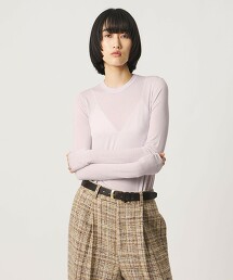 ＜AEWEN MATOPH＞透膚圓領上衣 日本製