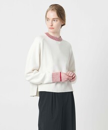 ＜AEWEN MATOPH＞平滑撞色針織