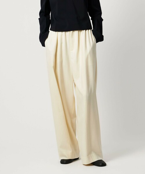 ＜AEWEN MATOPH＞拼接抓皺長褲