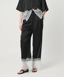 ＜AEWEN MATOPH＞緞面蕾絲拼接輕便褲