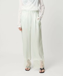 ＜AEWEN MATOPH＞緞面蕾絲拼接輕便褲