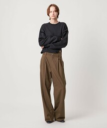 ＜AEWEN MATOPH＞紋路腰帶長褲 日本製