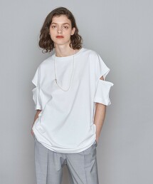 ＜AEWEN MATOPH＞棉 開衩袖子 T恤 日本製