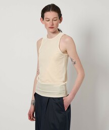 ＜AEWEN MATOPH＞天鵝絨削肩背心 日本製