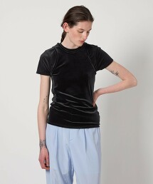 ＜AEWEN MATOPH＞透膚天鵝絨T恤 日本製